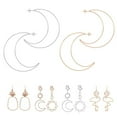 thumbnail image 4 of 1 Paire de Boucles d'Oreilles de Style Coréen de Géométrie Irrégulière de Style Coréen Femmes Boucles d'Oreilles Creuses Fille Dangle Drop Boucles d'Oreilles, 4 of 6