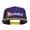Purple Gold, variant on Basketball Player Embroidered Two Tone Snapback - Purple Gold OSFM