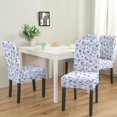thumbnail image 2 of Artistic Butterfly Lover Dining Chair Covers Set of 4, Stretch Washable Polyester Kitchen Slipcovers, Removable Seat Protector for Banquet or Home, 2 of 7