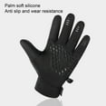 thumbnail image 3 of harmtty 1 Pair Practical Anti-slid Warm Gloves Warm-keeping Windproof Fabric Sport Gloves for Unisex,Black, 3 of 8