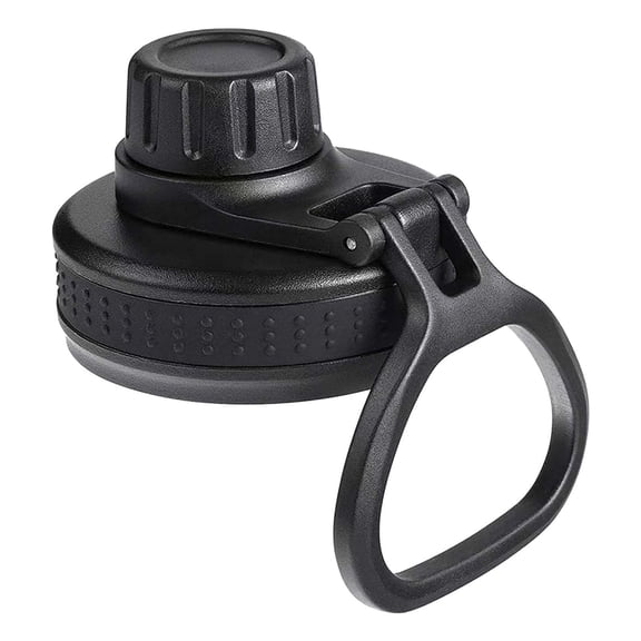 BRICKSWAN Water Bottle Lid Fit for Wide Mouth Water Bottle 12 16 18 22 32 40 64oz,Top Replacement Lid,Black
