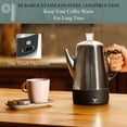 thumbnail image 2 of Cafetera Eléctrica Moss & Stone Acero Inoxidable 10 Tazas con Función de Mantener Caliente, 2 of 8