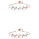 thumbnail image 2 of Minnieouse con cordón para mujer, pulseras de circón de rama de sauce, brazalete brillante, cadena, accesorio de moda, rosa para banquete de Oro rosa 2Conjunto, 2 of 6