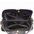 thumbnail image 5 of Stylago Retro Leather Handbags Detachable Strap Crossbody Purses Ladies Internal Pockets Shoulder Bag Zipper Clutch Pouch Brown, 5 of 6