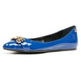thumbnail image 5 of Love Moschino Blue Pointed Toe Patent Flats-10 for Womens, 5 of 5