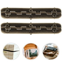 Masteelf 12pcs Long Hinges Wooden Box Hinges 6 Holes Continuous Hinge Butt Hinges For Cabinet Doors