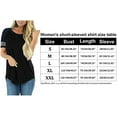 thumbnail image 6 of Uhndy Summer Cute Casual Tops for Women Fashion Short Sleeve Crew Neck Loose T-Shirts Blouse, 6 of 6
