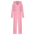 thumbnail image 3 of HAiming Women's 2 Piece Tracksuit Outfits Long Sleeve Zip up Sweatshirts and Sweatpants Lounge Sweatsuit Sets, 3 of 5
