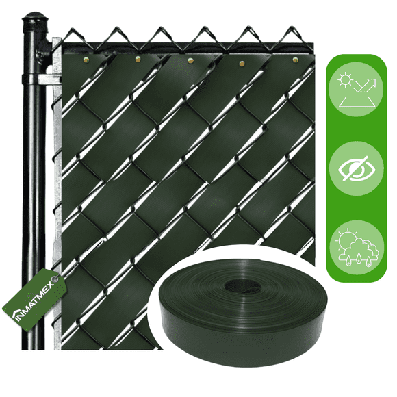 Cinta Para Malla Ciclonica Rompevientos De 50 M2 Militar Ancho 6.3cm Inmatmex