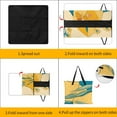 thumbnail image 3 of Colorful Floral Bohemia Waterproof Picnic Blanket with Foldable Zipper, Suitable for Outdoor Use, Suitable for Travel, Camping, Beaches, Parks, Grasslands, Picnic Blanket Accessories, 3 of 7