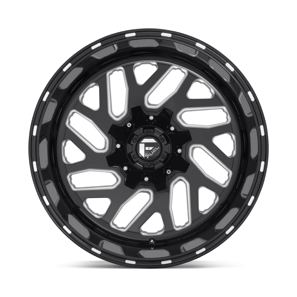 Fuel 1PC Aluminum Rim D581 TRITON 26X12in Gloss Black Milled Finish, D58126208247