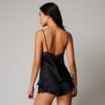 thumbnail image 2 of Journelle Women's Charlotte Tap Shorts in Black, 2 of 3