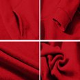 thumbnail image 4 of Mens Casual Jogger Tracksuit 2 Piece Set Fleece Lined Full Zip Long Sleeve Hoodie and Wide Leg Pants Outfit With Pockets Red L, 4 of 4