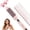 Pink, variant on FLYZEMAA Thermal Brush, 3-in-1 Heated Round Brush for Curling, Curling Iron Brush, 1.5-inch Ceramic Barrel, Dual Voltage, Pink