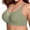 Green, variant on Nursing Bras Women Plus Size Seamless Mesh Bandeau Bra Full Cup Anti-Sag Push-Up Bralette Green M