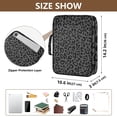 thumbnail image 3 of Haosy Accordion File Organizer Zipper Binder 500 Sheet 6-Tab Expanding File Folder Multi-Pocket 1.2 Inch 3 Ring Dark Gray Leopard Print, 3 of 7