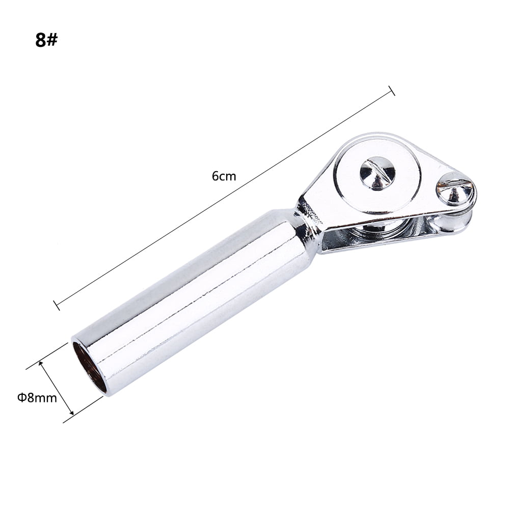 Fishing Rod Tip Guide Roller Tip Top,2pcs Stainless Steel Double Roller Rod Tip Guides Silver Fishing Pole Rod Guide Sea Boat Fishing Trolling Tackle Accessory 