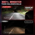 thumbnail image 2 of Pair H4/9003 Halogen 12V Headlight Dual Beam Bulbs 5000K White - for Toyota Tundra 2014-2021, 2 of 8