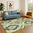 thumbnail image 7 of Addison Rugs Mayfield Premium Machine Washable Transitional Aztec Aloe Rectangle Rug, 3' x 5', 7 of 7