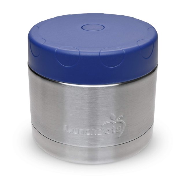 Recipiente térmico para alimentos LunchBots de acero inoxidable, 350 ml, azul marino, 12 oz