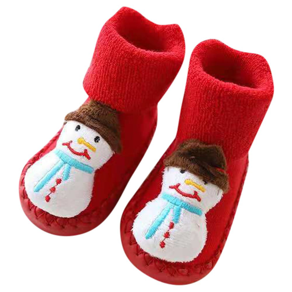 Merry Christmas,Newborn Baby Boys Girls Christmas Floor Socks Anti-Slip Baby Step Socks SPE969 