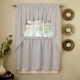 thumbnail image 1 of Set de cortinas de cocina Sweet Home Collection Ribcord Grey, 1 of 1