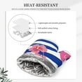 thumbnail image 5 of Disketp Pink Flamingo Oven Mitts And Potholders Bbq Gloves-Oven Mitts And Pot Holders With Recycled Infill Silicone Non-Slip Cooking Gloves For Cooking Baking Grilling, 5 of 9
