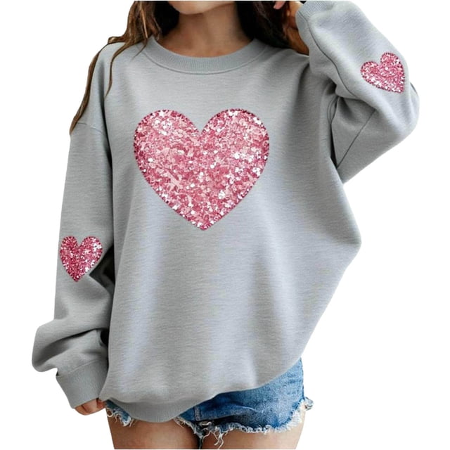 Robe à Manches Longues, Imprimée pour Enfants, Manches Longues, Décontractée, Doublée en Polaire, Chaleur, Col Rond, Chandail à Capuchon