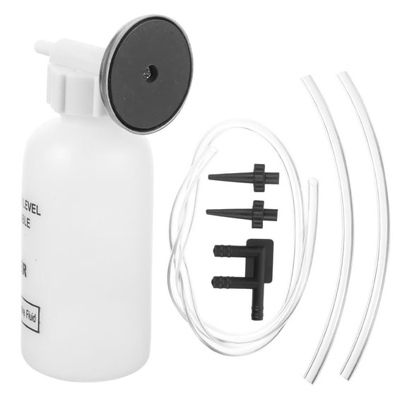 Tineasur  Car Brake Bleeder Kit, White, Oil-Resistant, DIY Tool with Magnetic Mount