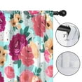 thumbnail image 4 of Blackout Kids Curtains,Pioneer Flower Floral Print Pattern Childrens Insulated Curtains Set Of 2,Bedroom Essentials,Toddler Room Decor 42"x84", 4 of 5