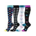 thumbnail image 1 of CAROOTU Compression Socks for Women & Men Circulation-Compression Socks 20-30 mmHg for Running Sport Nurse, 1 of 7