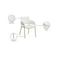 thumbnail image 2 of Meridian Furniture Yara Cream Vegan Leather Dining Chair (Set of 2), 2 of 6