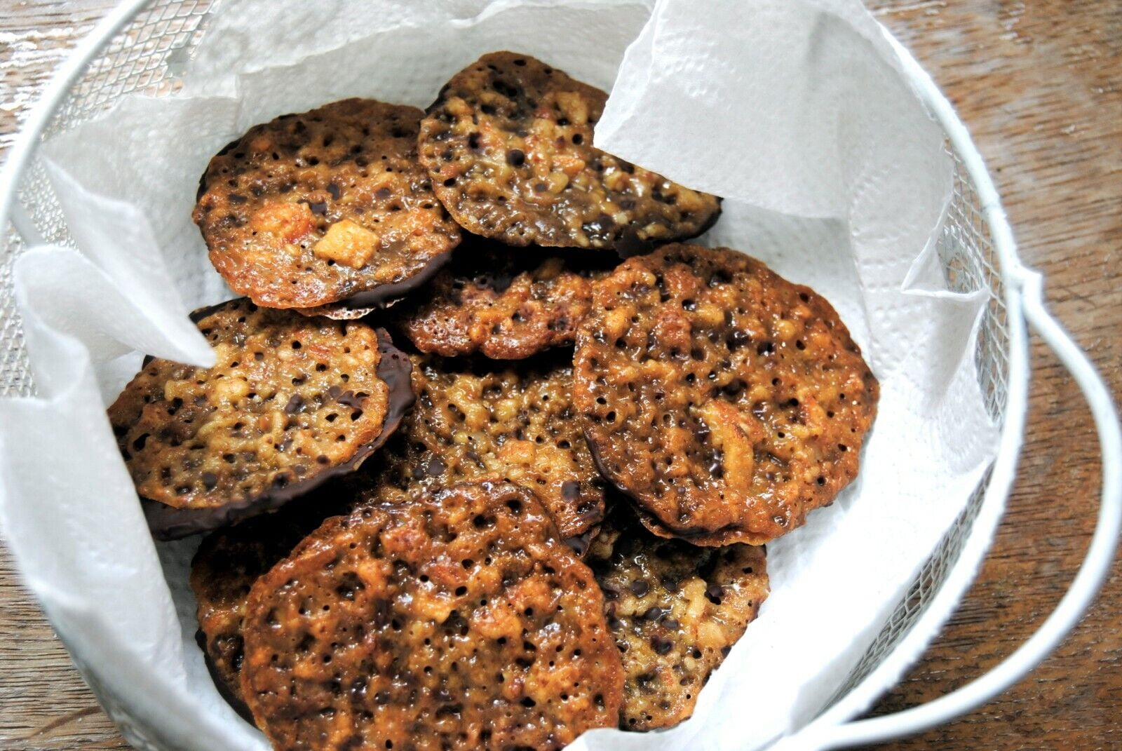 2 Packs Trader Joe's Laceys Cookies Dark Chocolate Almond 8 oz Each Pack