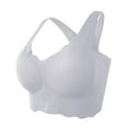 thumbnail image 2 of Mrat Plus Size Bras Women's Bra Underwear Removable Shoulder Strap Daily Comfort Bra Underwear Third Love Bras for Women Front Closure Wireless Bras for Women Gray M, 2 of 3