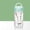 Green, variant on ZFYXGS Electric Shakes Water Bottle Automatic Stirring Reusable 380ml Green