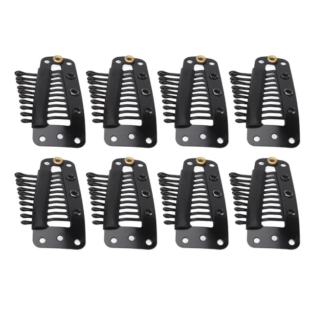 10 Clips de Dents, Facile à Fixer Clips d'Extension de Cheveux 100pcs pour Salon de Coiffure