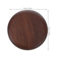 thumbnail image 2 of Homoyoyo Brown Wooden Round Plant Stand for Home Decor, Vase, Bonsai, Statue Display, Decorative Shelf Organizer, 2 of 7