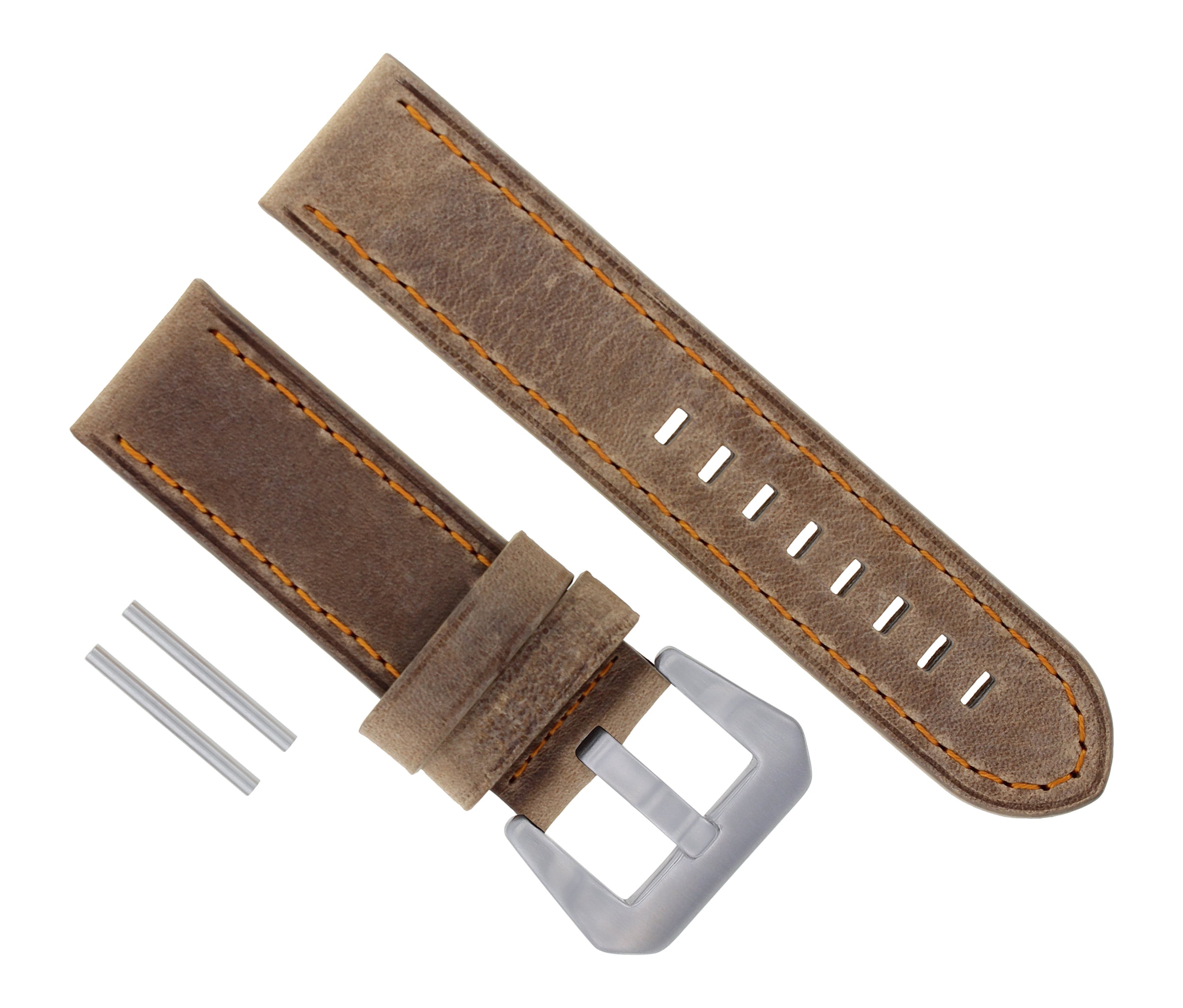 2 SCREW 2 TUBES 20MM FOR 40MM PANERAI PAM FIT 22MM LEATHER STRAP BAND CLASP 