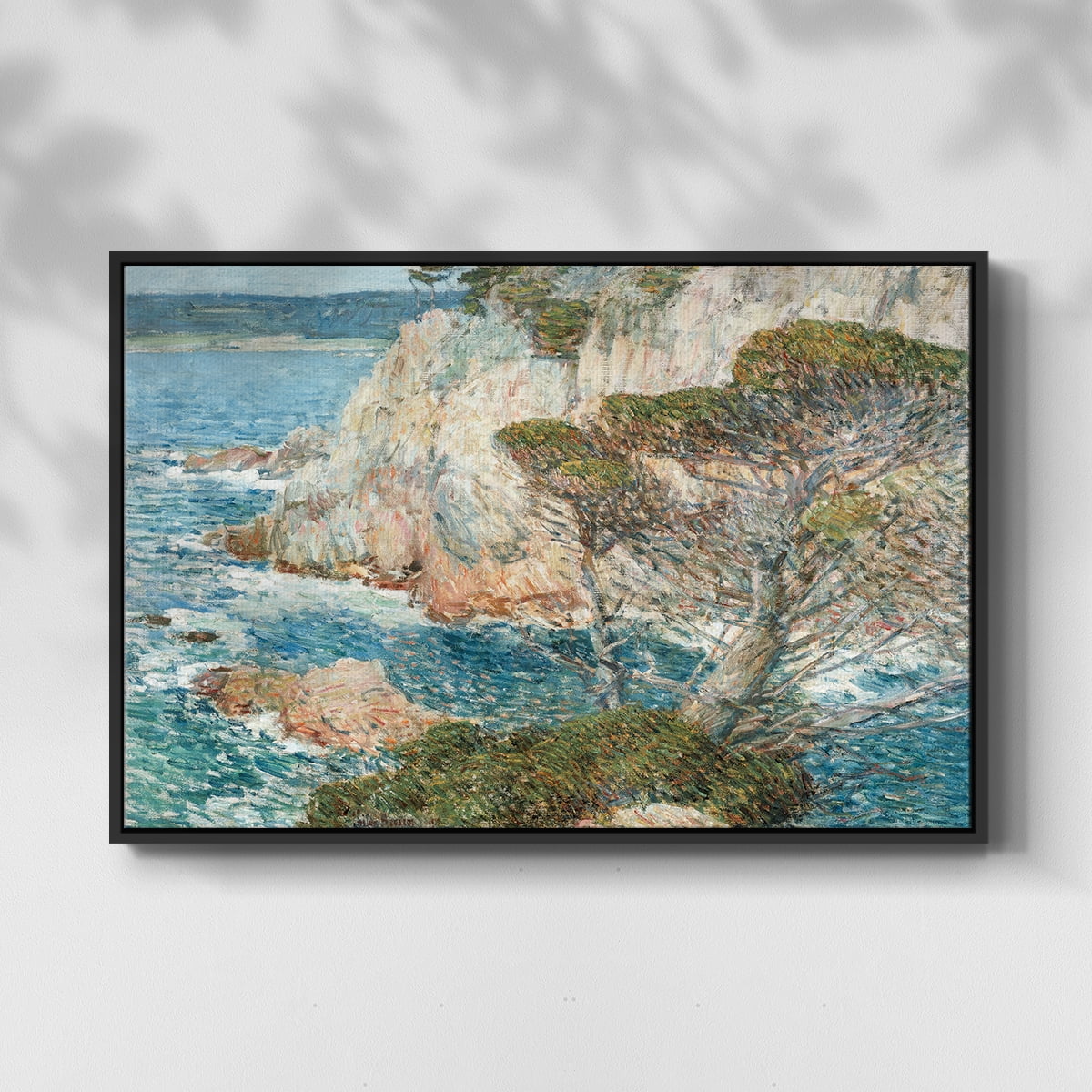 Vintage Landscape-CXXXIX By Wexford Home Framed in Black Wood Gallery Wrapped Canvas 27 in. x 41 in.