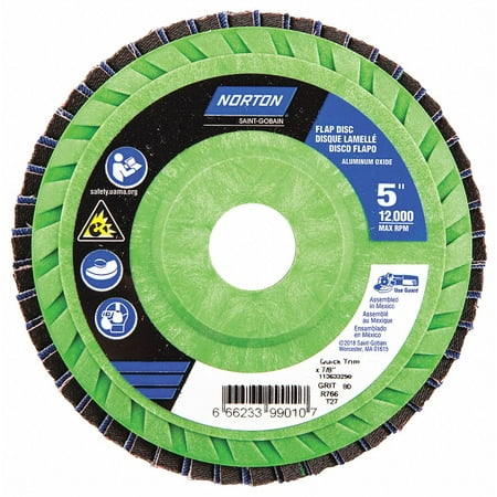 

Norton Abrasives Fiber Disc 5 in Dia 7/8in Arbor P80 Grit 66623399010