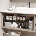 thumbnail image 4 of Organizador de Encimera Cocina,Estante de Gabinete Extensible 14.17"~25.19",Estante de Almacenamiento de Especias de Cocina,Estante de Despensa de Gabinete,para Cocina,Baño,Sala,Armario y Despensa, 4 of 7