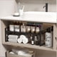 thumbnail image 4 of Organizador de Encimera Cocina,Estante de Gabinete Extensible 14.17"~25.19",Estante de Almacenamiento de Especias de Cocina,Estante de Despensa de Gabinete,para Cocina,Baño,Sala,Armario y Despensa, 4 of 7