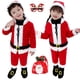 thumbnail image 2 of Christmas Santa Claus Costumes Toddler Baby Kids Boys Girls Red Xmas Clothes Set New Year Warm Coat Pants Hat Shoes 4pcs/set, 2 of 5