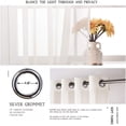 thumbnail image 2 of Sheer Curtains es Long with Eyelet Sheers Window Curtains Panels Privacy Light Filtering Voile Grommet Top Drapes for Living Room/Hotel Rideaux ( Wide ), 2 of 6