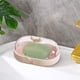 thumbnail image 4 of Jabonera de plástico con bandeja de drenaje | Jabonera color macarrón para baño y cocina | Jabonera compacta con base ranurada, 4 of 6