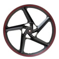 thumbnail image 2 of Rin Delantero Roda Filo Rojo Negro Italika FT 180 FT 200, 2 of 4