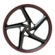 thumbnail image 2 of Rin Delantero Roda Filo Rojo Negro Italika FT 180 FT 200, 2 of 4