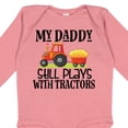 thumbnail image 4 of Inktastic Farming Daddy Plays with Tractors Boys or Girls Long Sleeve Baby Bodysuit, 4 of 5