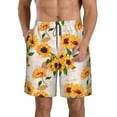 thumbnail image 1 of Balery Sunflower 5 Traje de Baño Estilo Hawaiano para Hombre, Shorts de Secado Rápido con Bolsillos-Large, 1 of 6
