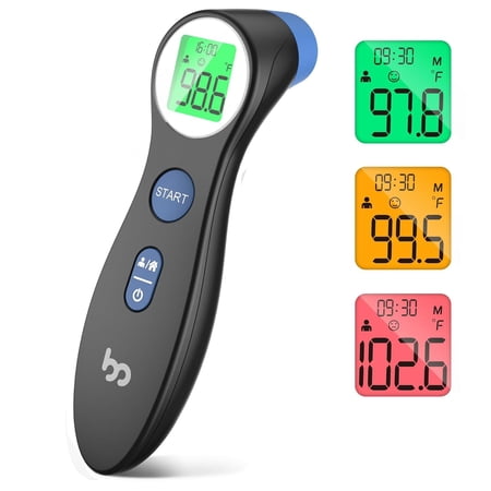 Forehead Thermometer for Adults and Kids, Digital Infrared Thermometer for Home with Fever Alarm, FSA HSA Eligible,1s Reading and 3-Color Indicator, No-Touch, Accurate C27